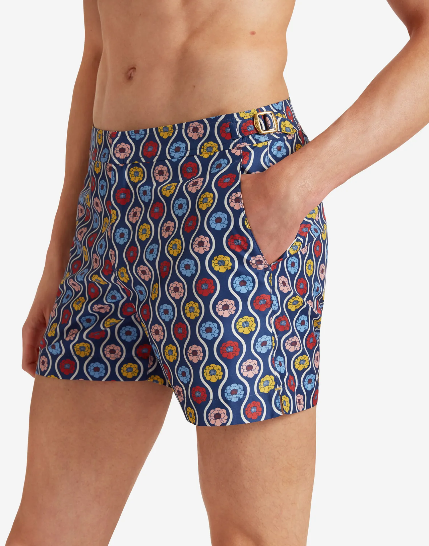 La DoubleJ Moda Mare<Setter Swim ShortsWhitsun Mini Blue in Recycled Polyester