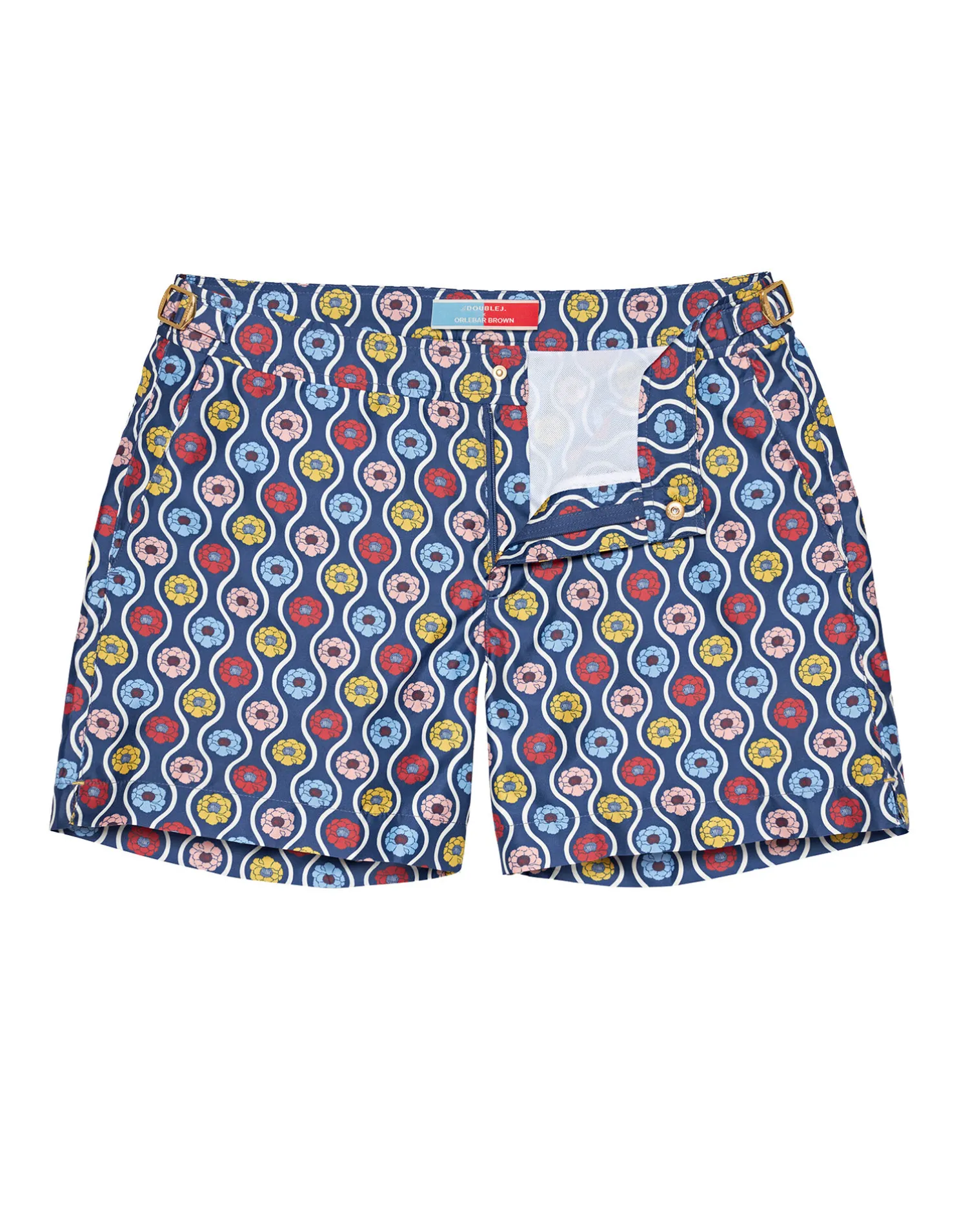 La DoubleJ Moda Mare<Setter Swim ShortsWhitsun Mini Blue in Recycled Polyester