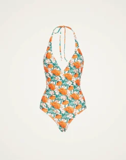 La DoubleJ Moda Mare<Sexy SwimsuitMorpheus Orange in Lycra