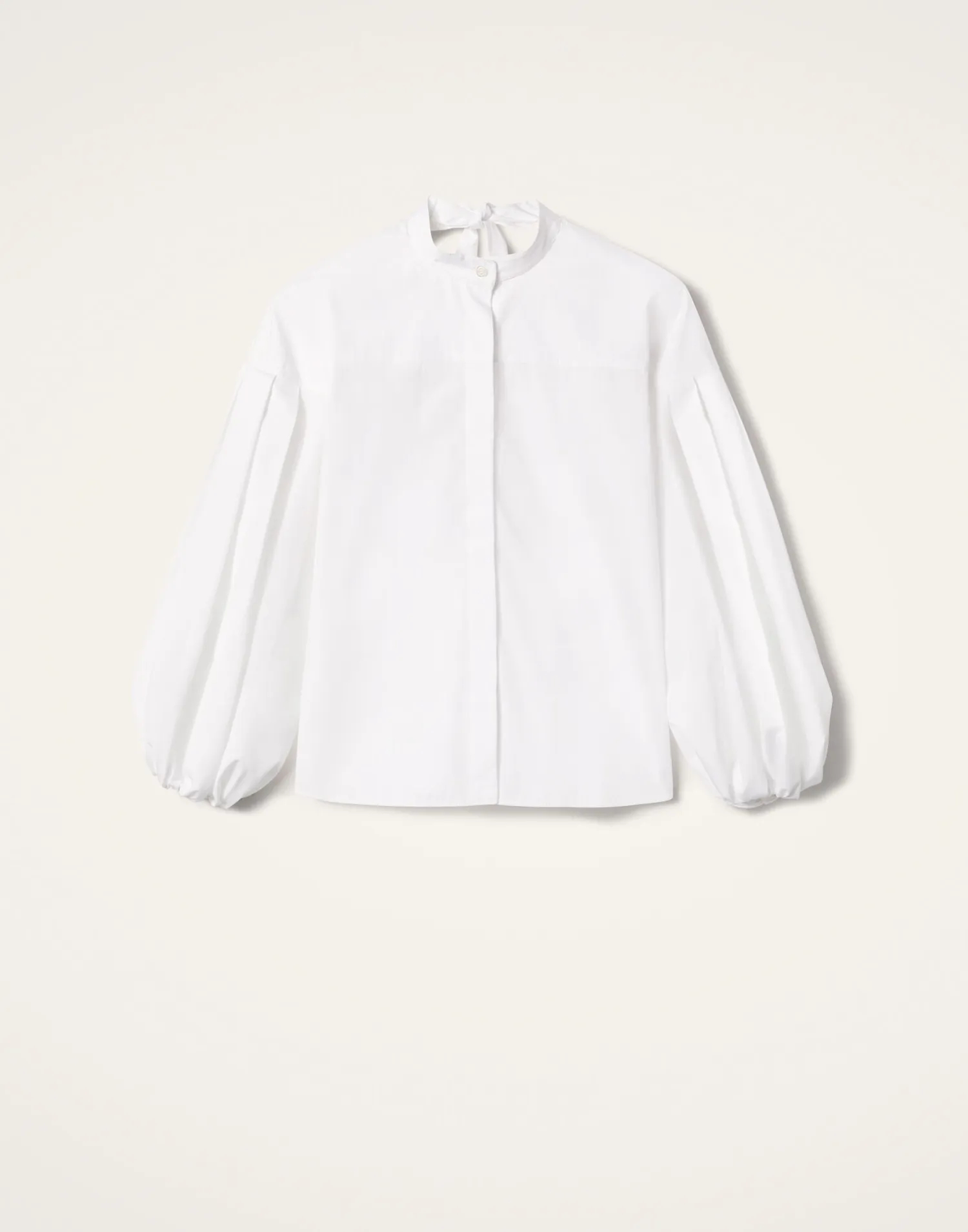 La DoubleJ Camicie E Top<Share Your Screen ShirtSolid White in Cotton Poplin
