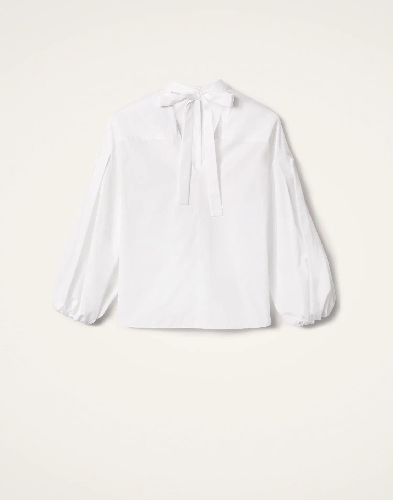 La DoubleJ Camicie E Top<Share Your Screen ShirtSolid White in Cotton Poplin