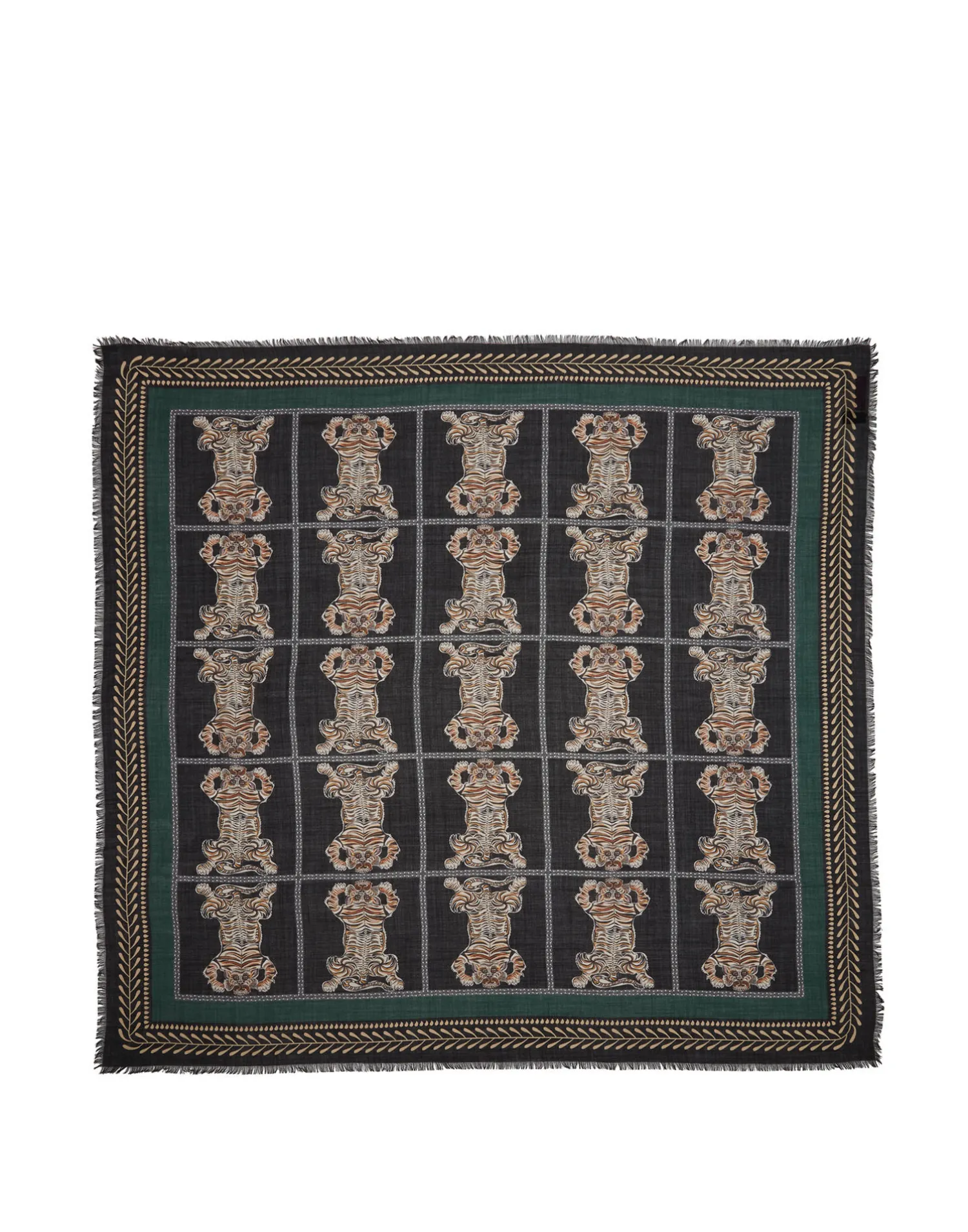 La DoubleJ Foulard E Sciarpe|Accessories<Shawl (135x135)Tiger Tiles in Twill Silk