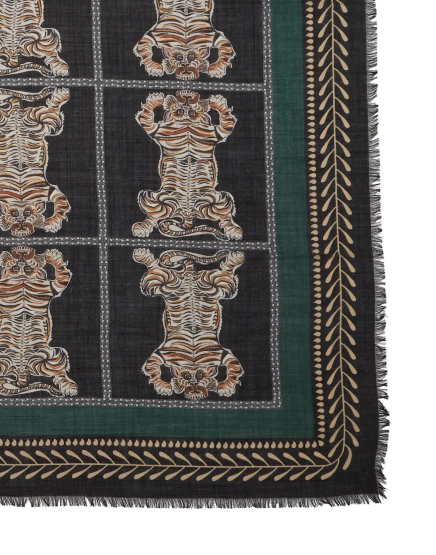 La DoubleJ Foulard E Sciarpe|Accessories<Shawl (135x135)Tiger Tiles in Twill Silk
