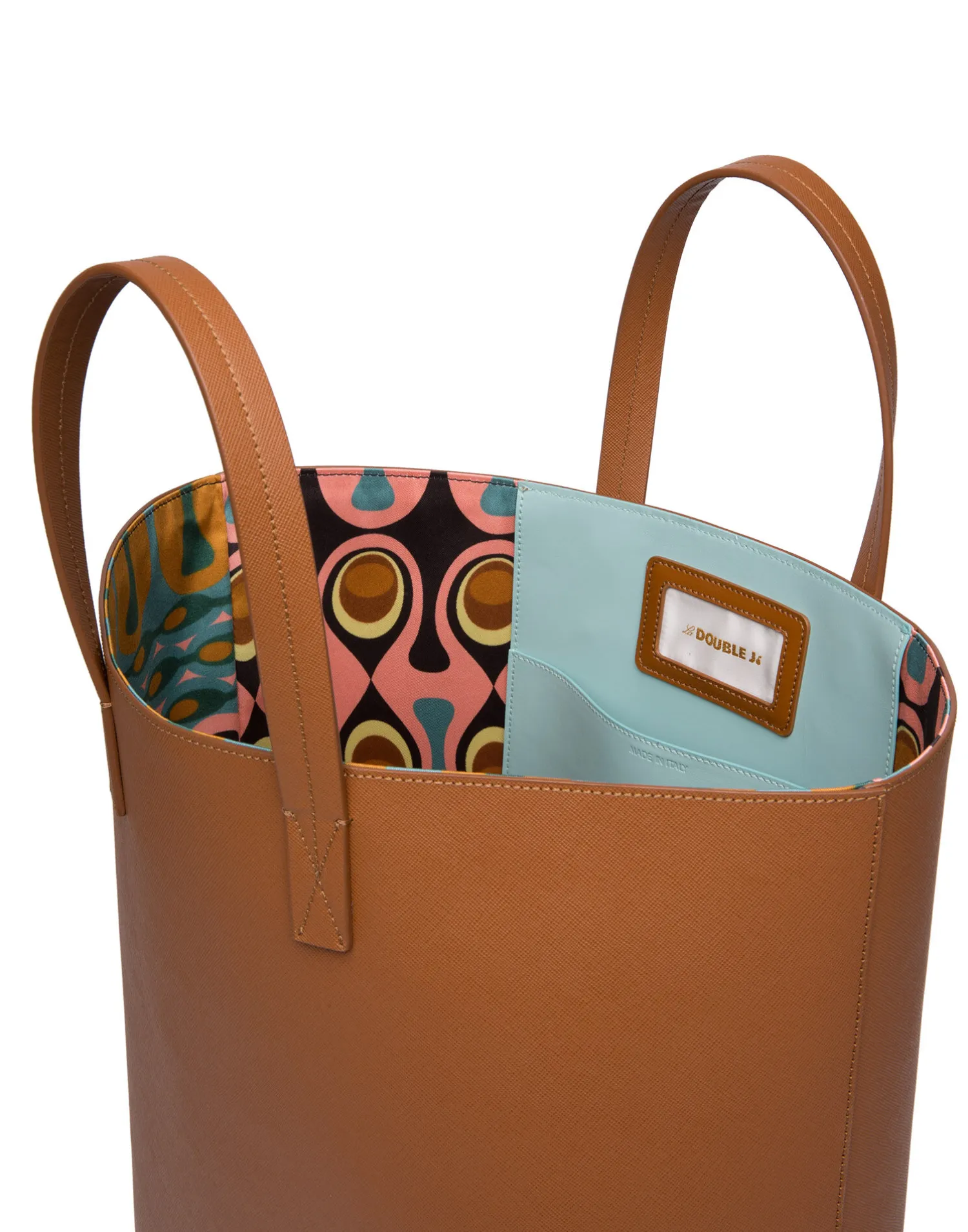 La DoubleJ Borse E Pochettes|Accessories<Shopper Tote BagMarrone in Saffiano Leather