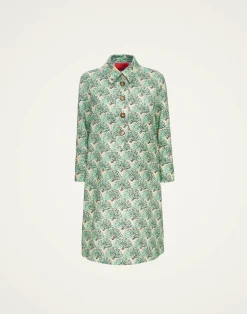 La DoubleJ Vestiti<Short Artemis DressFans Mint in Shot Cotton