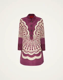La DoubleJ Vestiti<Short Artemis DressFans Placée Purple in Faille