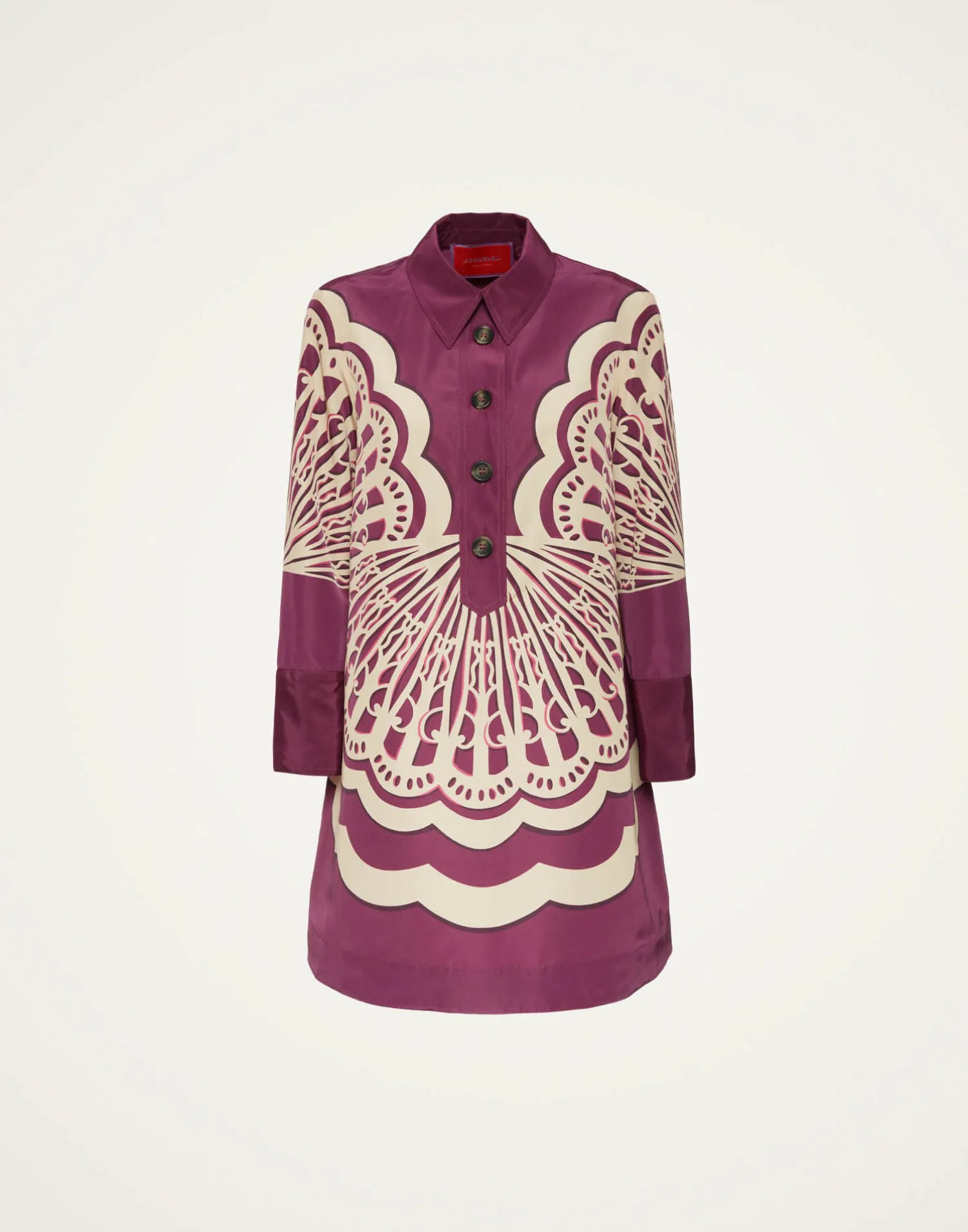 La DoubleJ Vestiti<Short Artemis DressFans Placée Purple in Faille