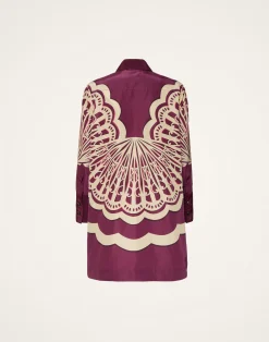 La DoubleJ Vestiti<Short Artemis DressFans Placée Purple in Faille