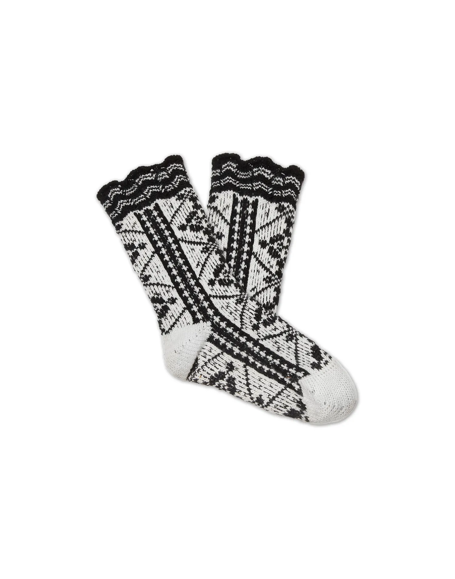 La DoubleJ Piccoli Accessori|Accessories<Short Mountain SocksCircle Nero in Wool