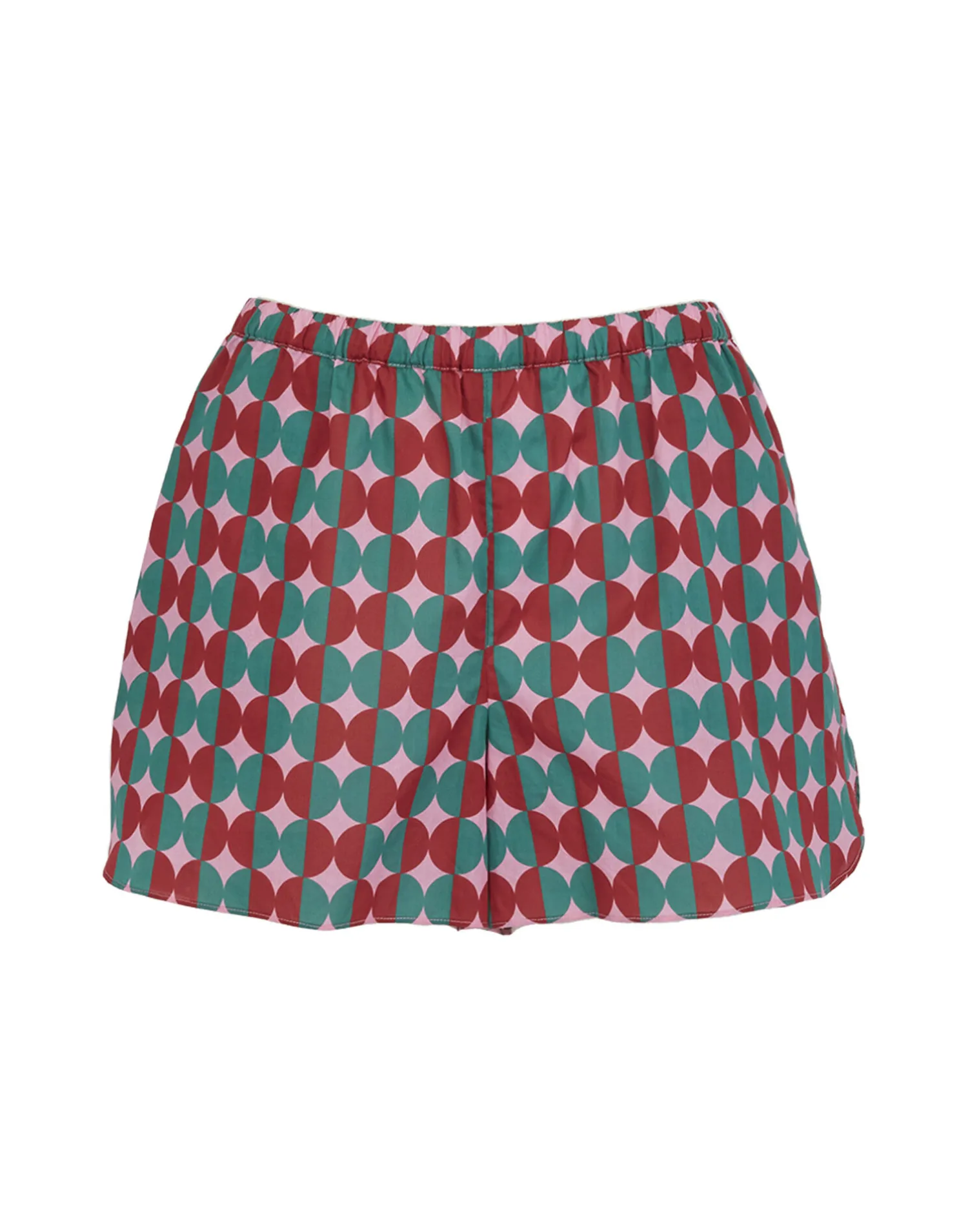 La DoubleJ Loungewear<Short PajamaMezzaluna Pink in Cotton Voile