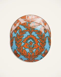 La DoubleJ Piatti Da Dessert & Piattini|Tavola<Side Plates Set Of 2Turquoise - Pink Garland in Porcelain