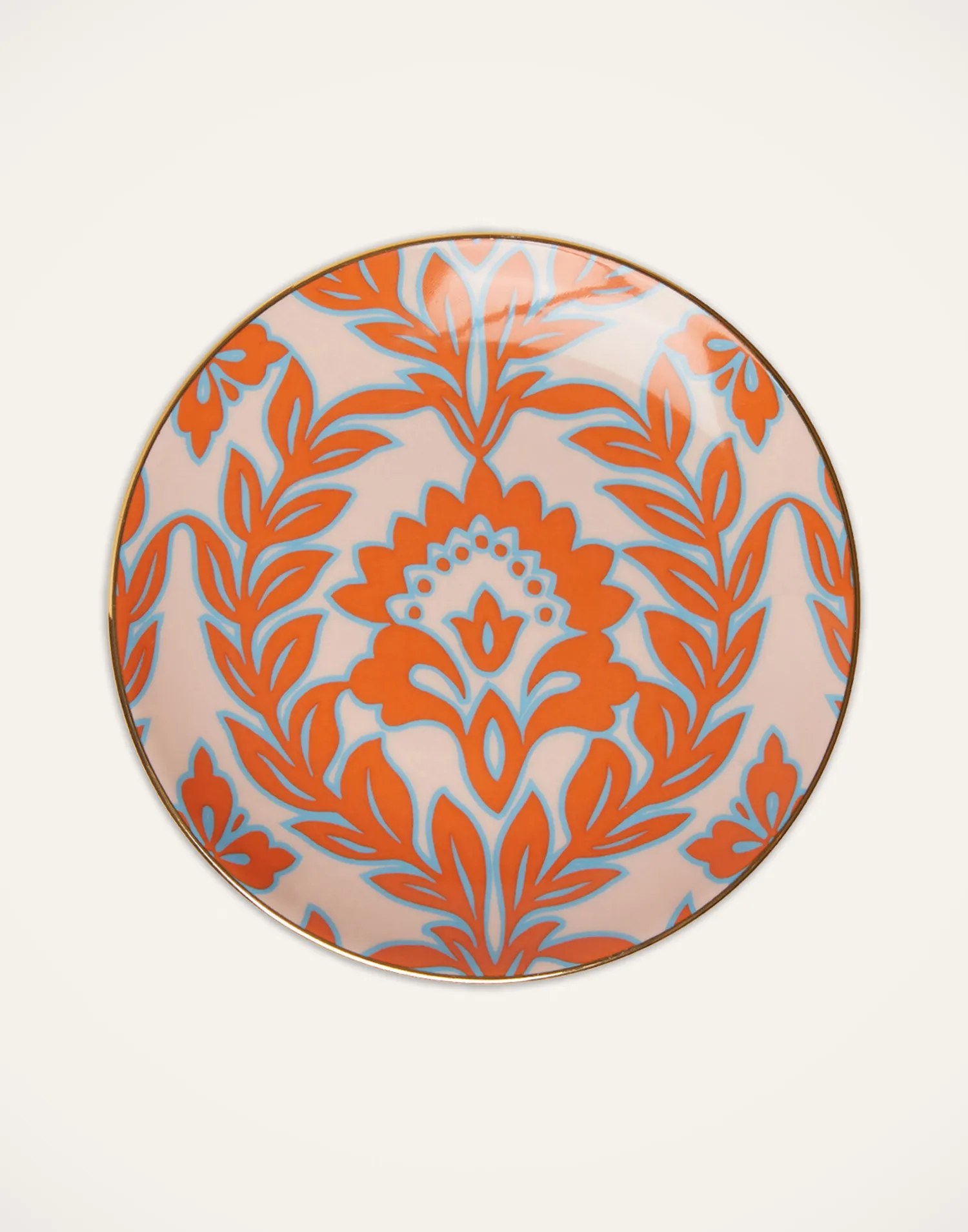 La DoubleJ Piatti Da Dessert & Piattini|Tavola<Side Plates Set Of 2Turquoise - Pink Garland in Porcelain