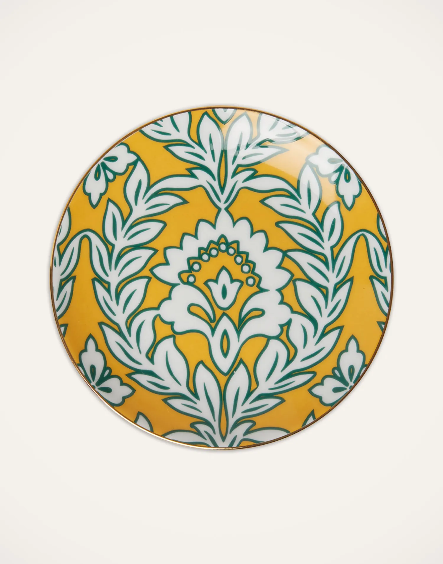 La DoubleJ Piatti Da Dessert & Piattini|Tavola<Side Plates Set Of 2Yellow - Violet Garland in Porcelain