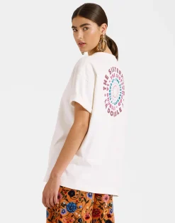 La DoubleJ Felpe E Magliette<Sisterhood TeeSolid Print in Jersey Loira