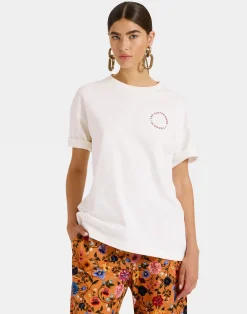 La DoubleJ Felpe E Magliette<Sisterhood TeeSolid Print in Jersey Loira