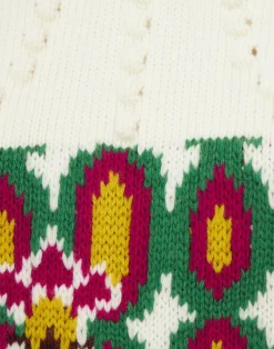 La DoubleJ Maglieria<Ski Lift SweaterArcturus Placée White in Jacquard