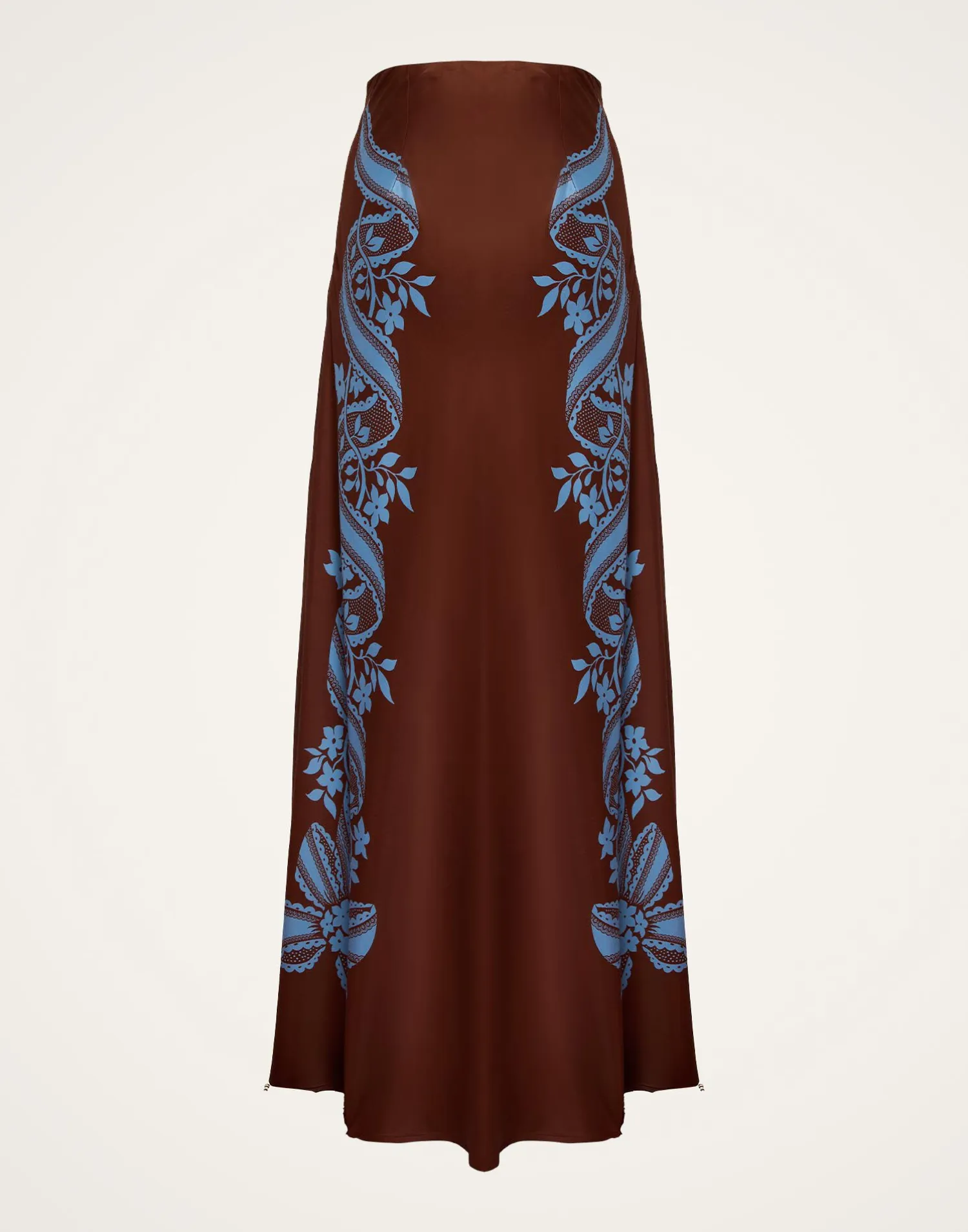 La DoubleJ Gonne<Sleek SkirtSignoria Placée Brown in Satin
