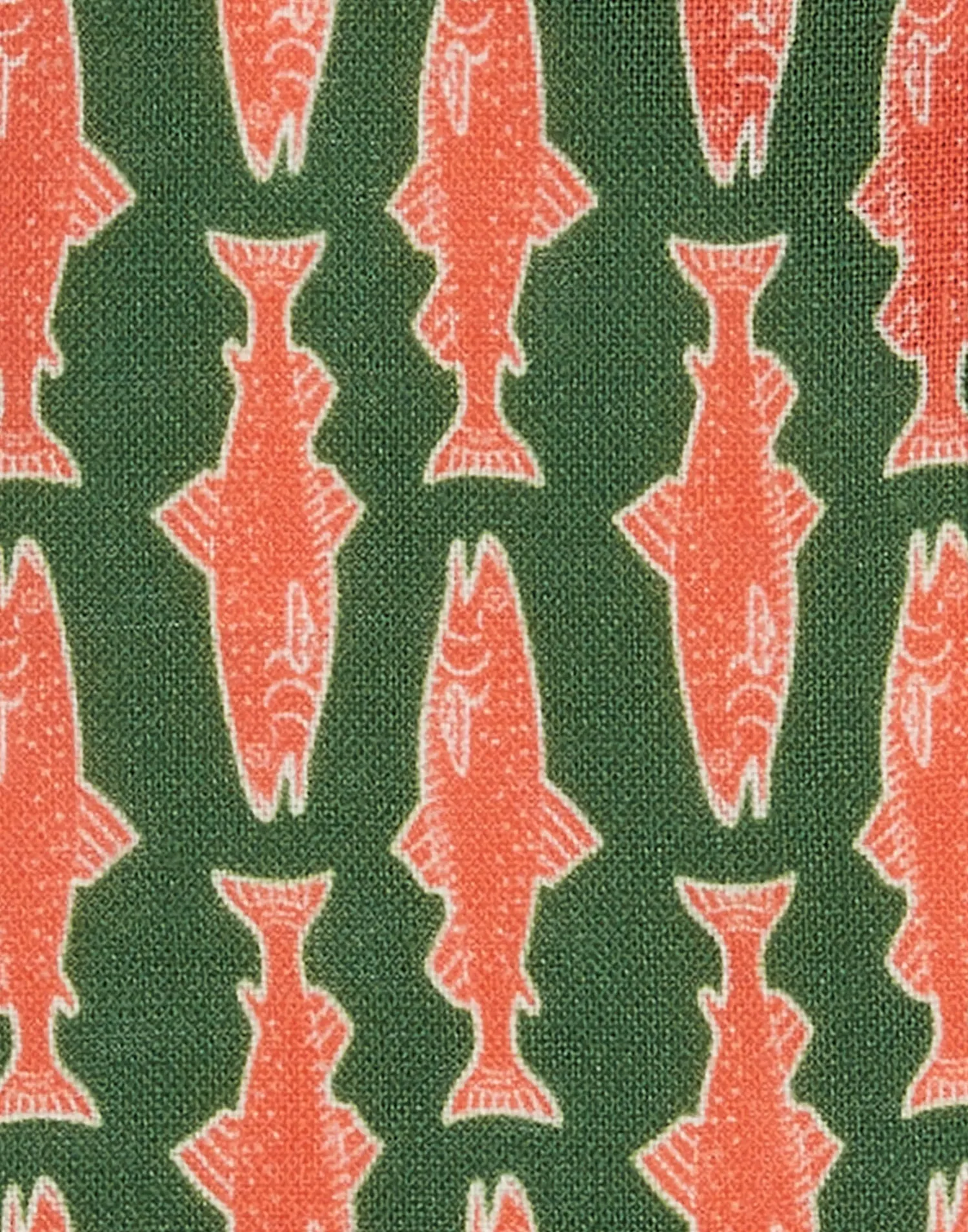 La DoubleJ Tovaglioli|Tessili<Small Napkins Set Of 4Como Fish Green Small in Linen