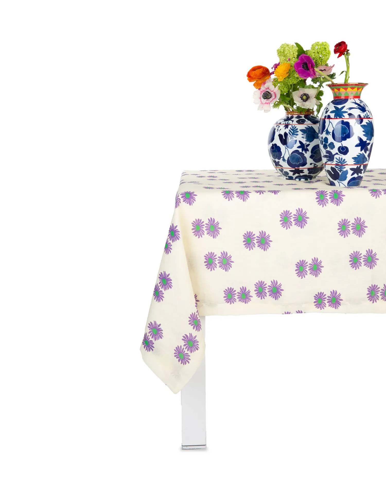 La DoubleJ Tovaglie|Tessili<Small TableclothMargherita Viola in Linen