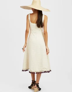 La DoubleJ Vestiti<Sophia Dress EmbroideredCreamy in Jacquard