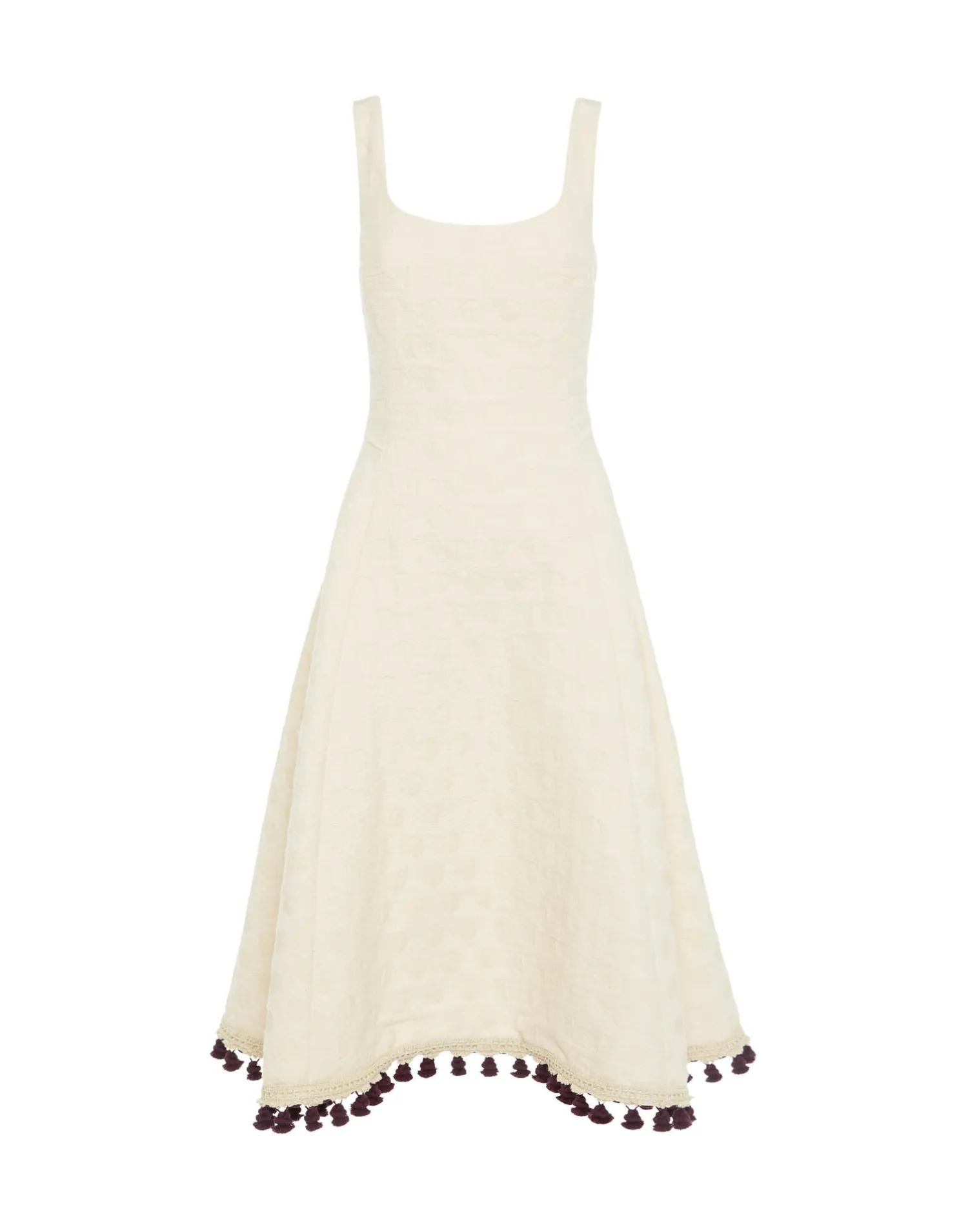 La DoubleJ Vestiti<Sophia Dress EmbroideredCreamy in Jacquard