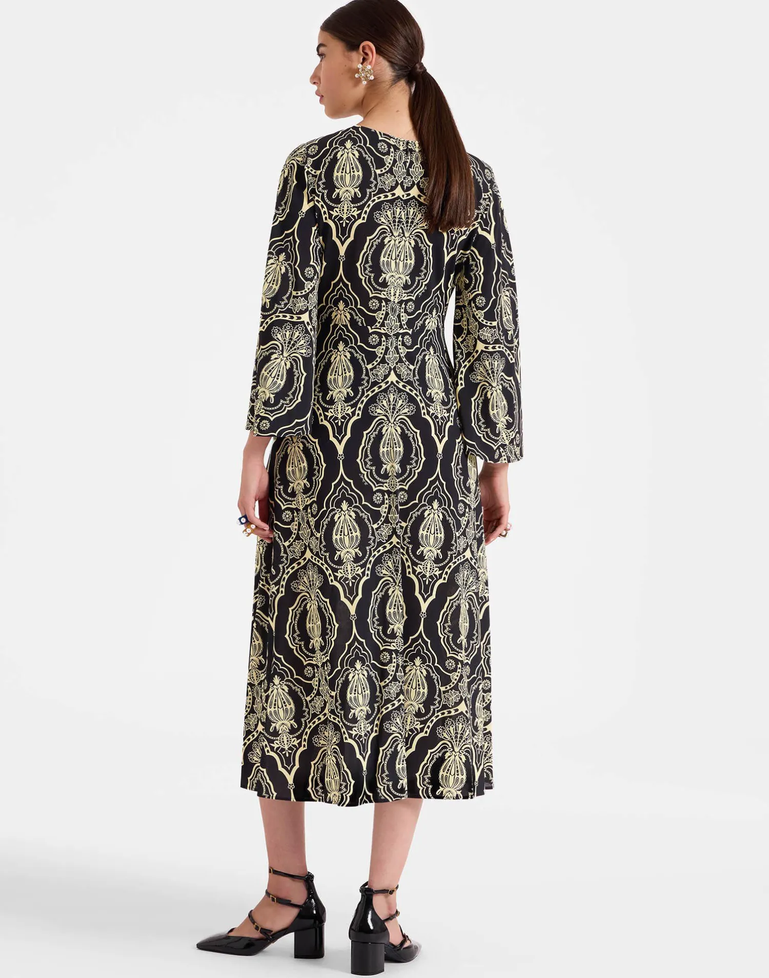 La DoubleJ Vestiti<Sorella DressBanquet Black in Flowy Jersey
