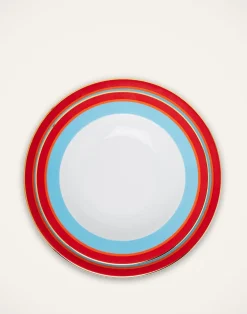 La DoubleJ Piatti|Tavola<Soup & Dinner Plate Set of 4Rainbow Mix in Porcelain
