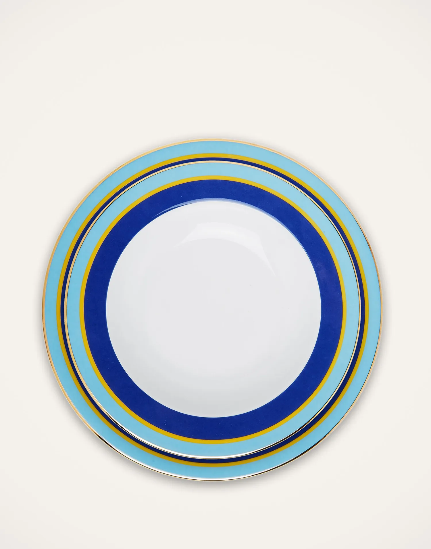 La DoubleJ Piatti|Tavola<Soup & Dinner Plate Set of 4Rainbow Mix in Porcelain