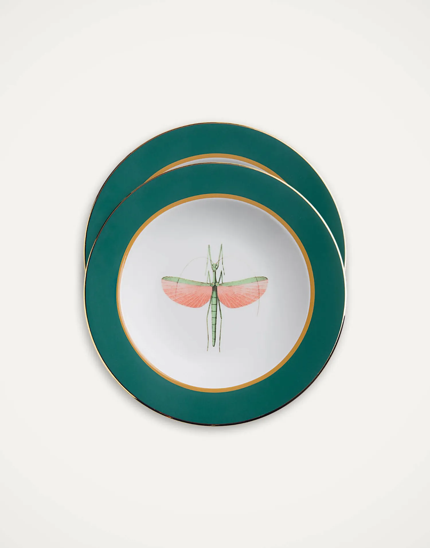 La DoubleJ Piatti|Tavola<Soup Plates Set Of 2Libellula in Porcelain