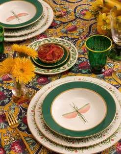 La DoubleJ Piatti|Tavola<Soup Plates Set Of 2Libellula in Porcelain