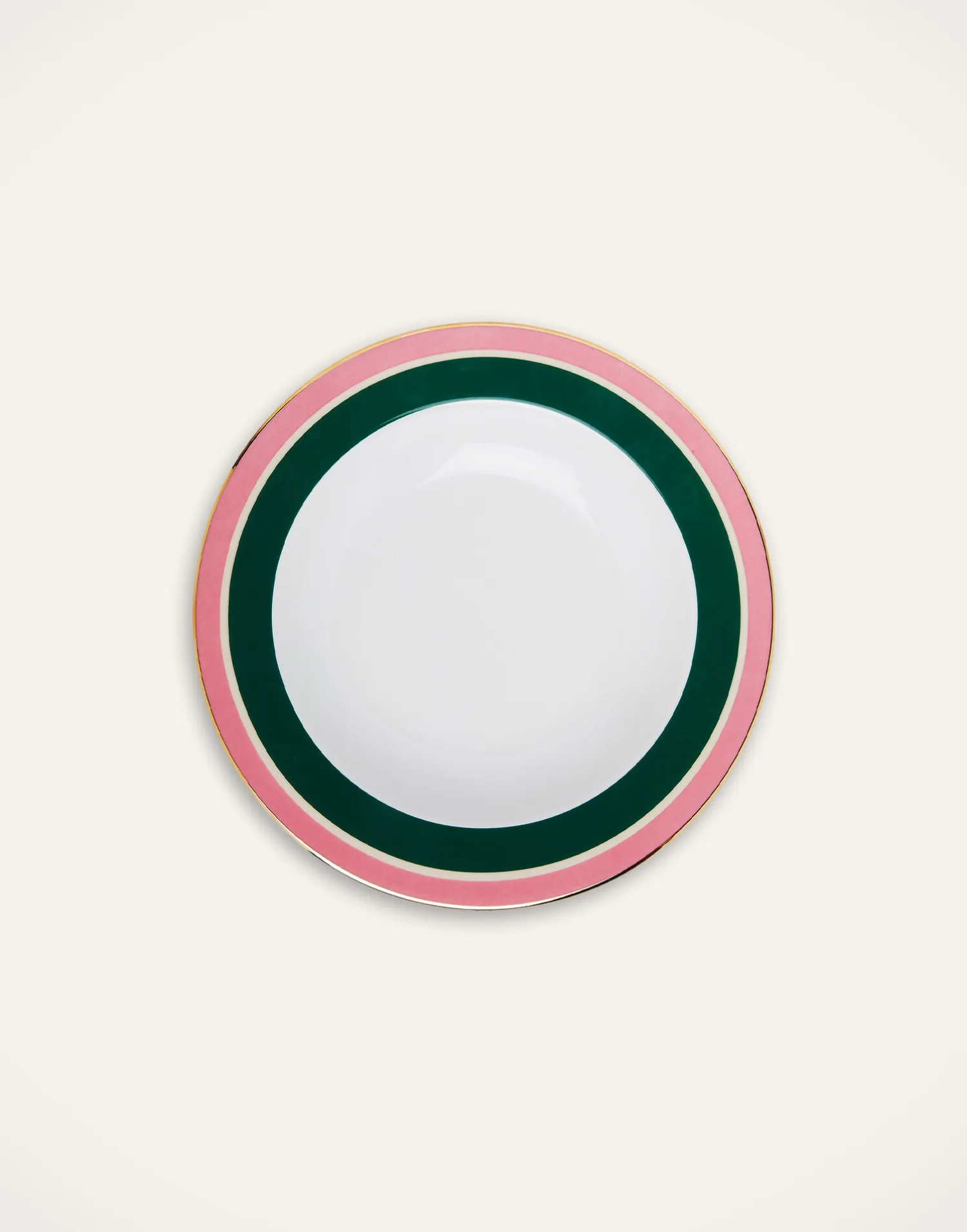 La DoubleJ Piatti|Tavola<Soup Plates Set Of 2Rainbow Forest Green in Porcelain