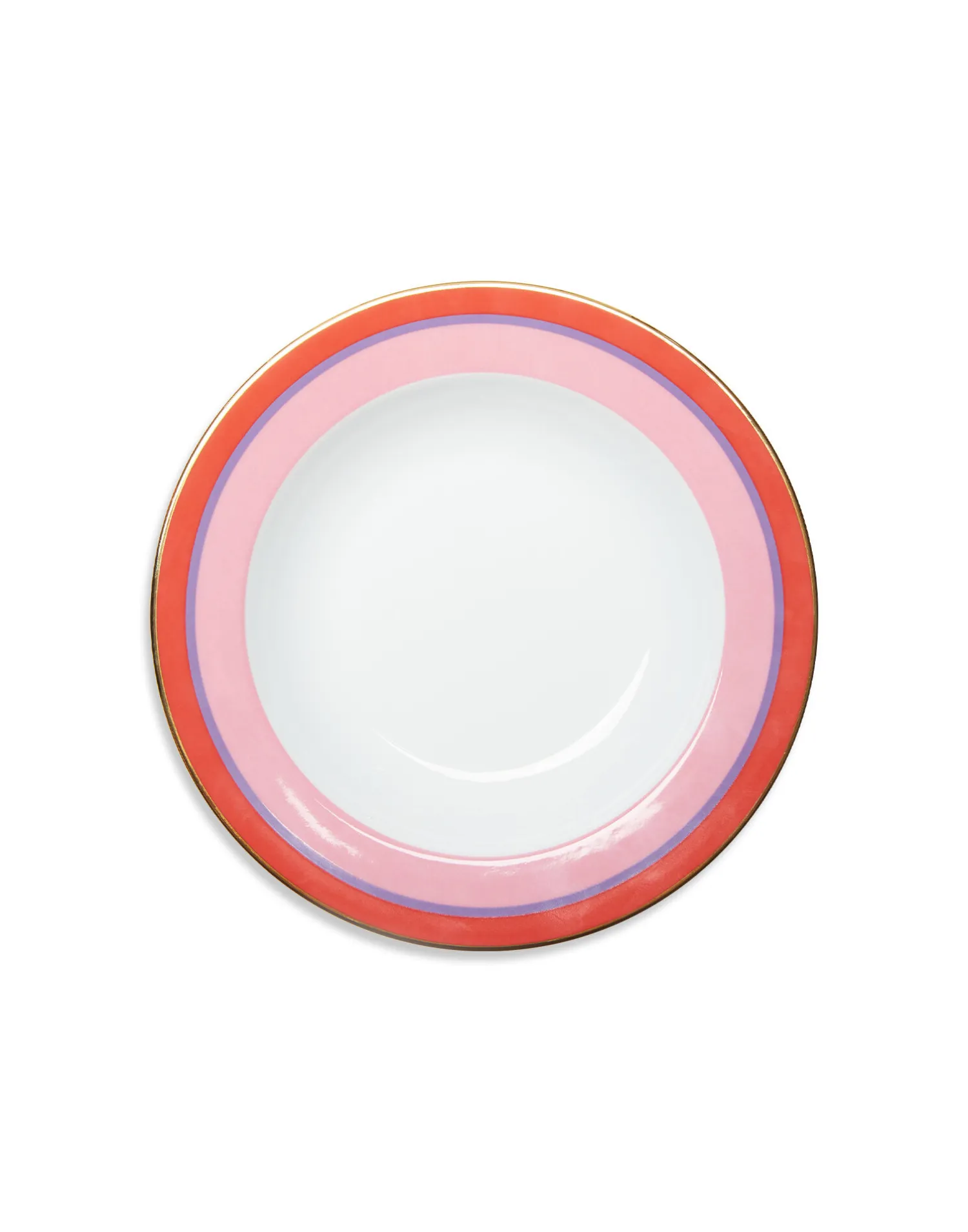 La DoubleJ Piatti|Tavola<Soup Plates Set Of 2Rainbow Rose in Porcelain