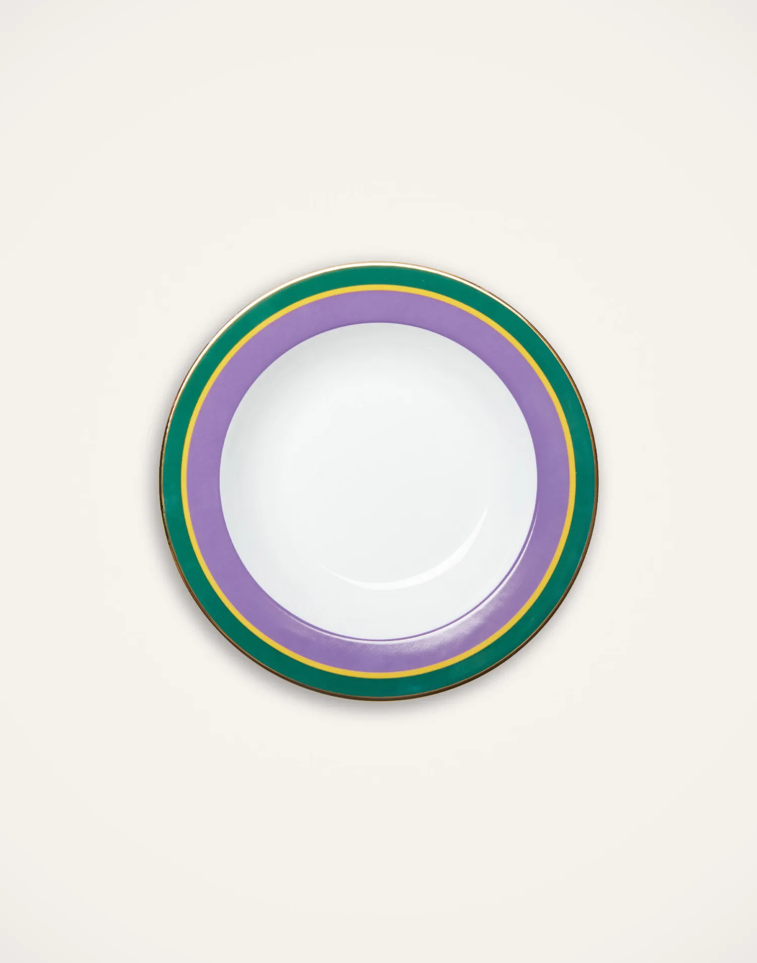 La DoubleJ Piatti|Tavola<Soup Plates Set Of 2Rainbow Violet in Porcelain