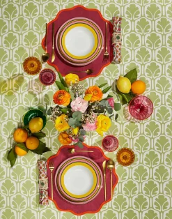 La DoubleJ Piatti|Tavola<Soup Plates Set Of 2Rainbow Yellow in Porcelain