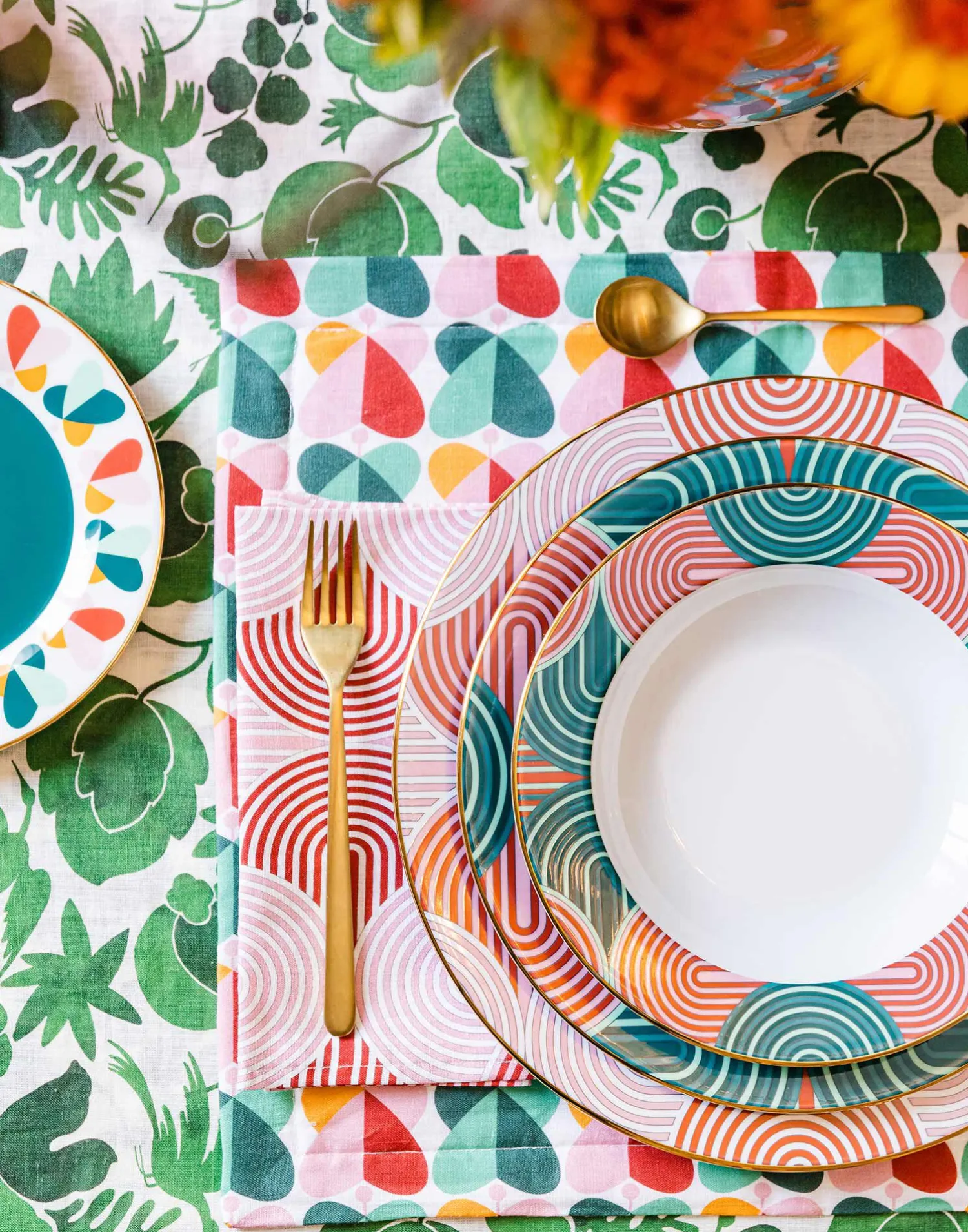 La DoubleJ Piatti|Tavola<Soup Plates Set Of 2Slinky Green in Porcelain