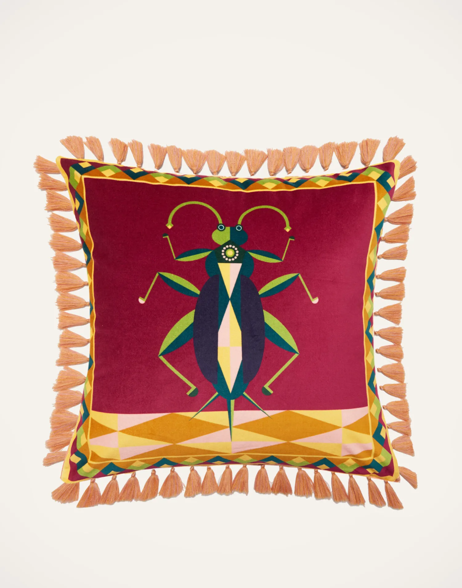 La DoubleJ Cuscini E Coperte|Home Décor<Spirit Animal CushionCricket in Cotton Velvet
