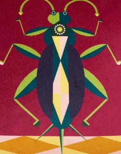 La DoubleJ Cuscini E Coperte|Home Décor<Spirit Animal CushionCricket in Cotton Velvet