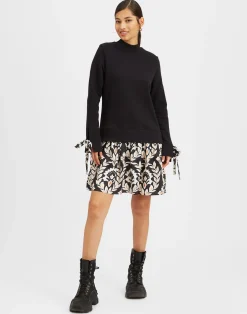 La DoubleJ Vestiti<Sporty DressGhirlanda Black in Twill