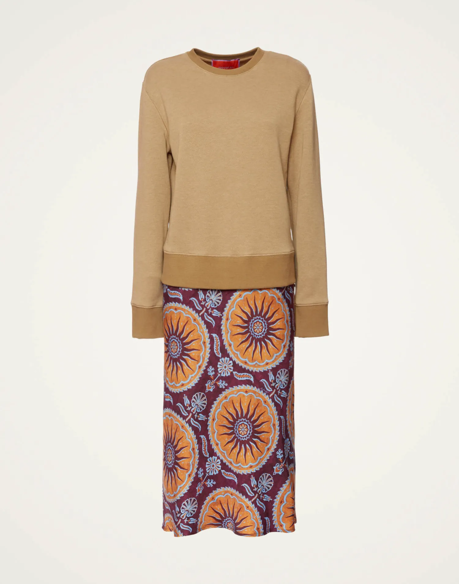 La DoubleJ Vestiti<Sporty Pencil DressSovereign Purple in Silk Twill