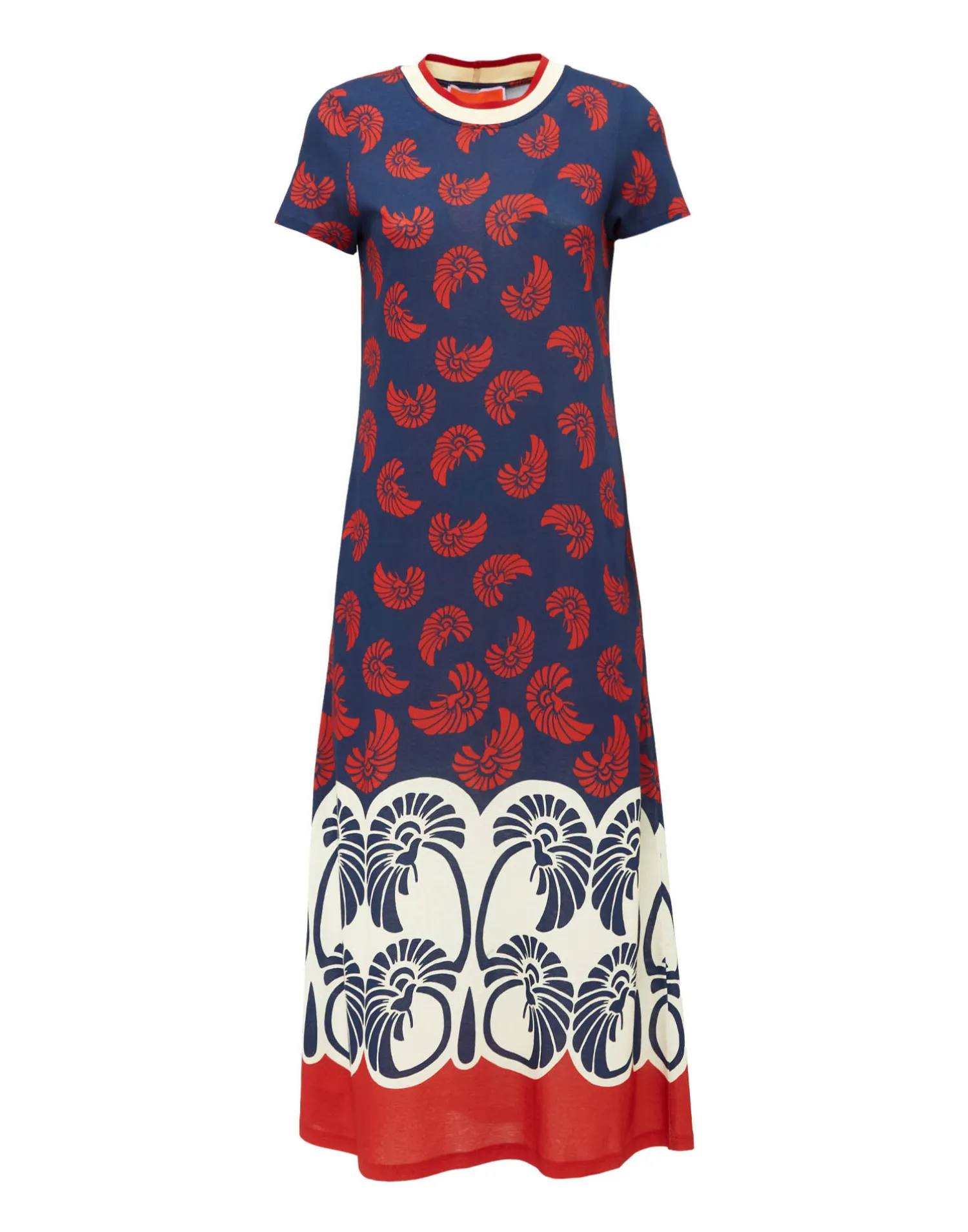 La DoubleJ Vestiti<Sporty Swing DressPalmetto Placée in Cotton Jersey