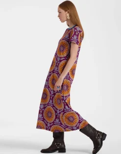 La DoubleJ Vestiti<Sporty Swing DressSovereign Purple in Cotton Jersey