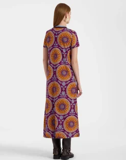 La DoubleJ Vestiti<Sporty Swing DressSovereign Purple in Cotton Jersey