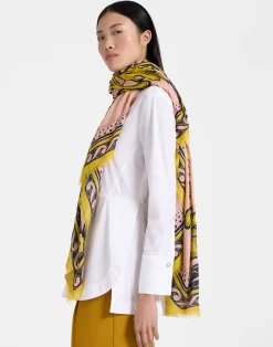 La DoubleJ Foulard E Sciarpe|Accessories<Square ScarfHerald Fuchsia in Modal Silk