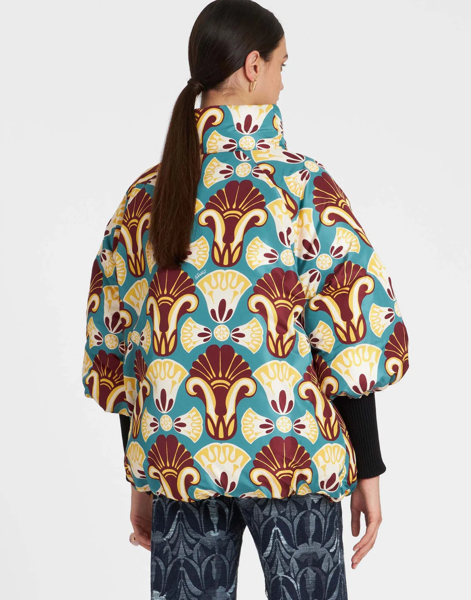 La DoubleJ Capispalla<St. Moritz JacketSicomore Black in Jacquard