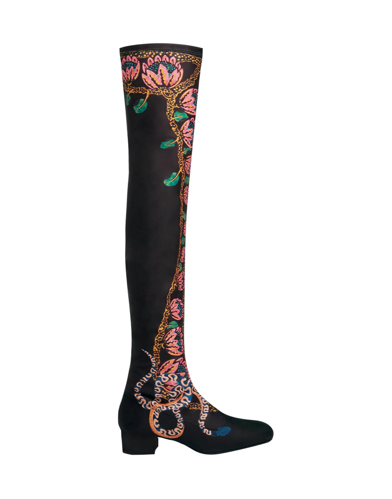 La DoubleJ Scarpe|Accessories<Stretch BootsEve Black in Elastic Lycra