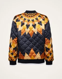 La DoubleJ Capispalla<Suki JacketEgyptian Sun Plac&eacute;e Gold in Quilted Twill