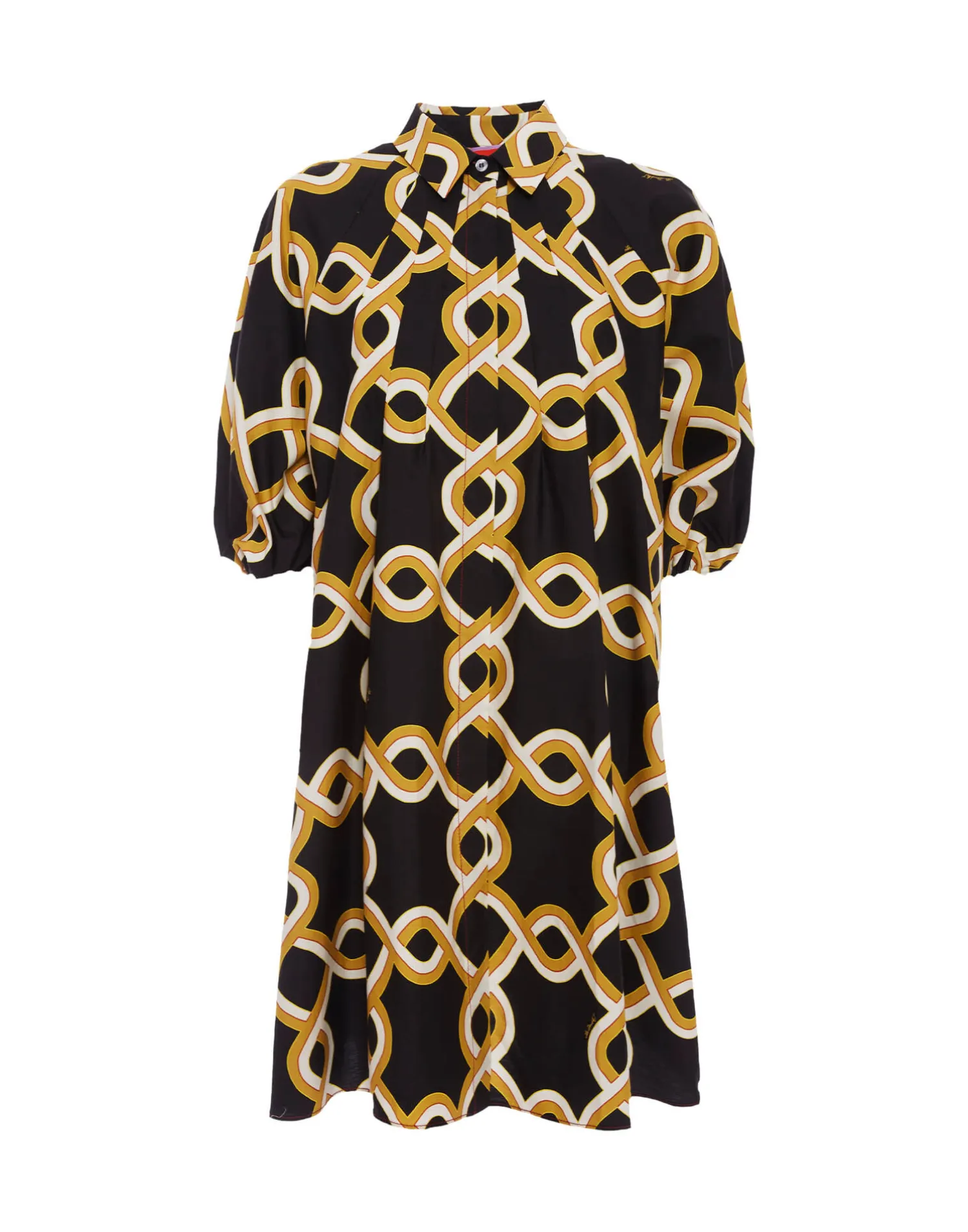 La DoubleJ Vestiti<Sunburst DressTackle Black in Summer Poplin