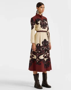 La DoubleJ Vestiti<Sundowner DressCorsini Placée Cream in Cotton Poplin