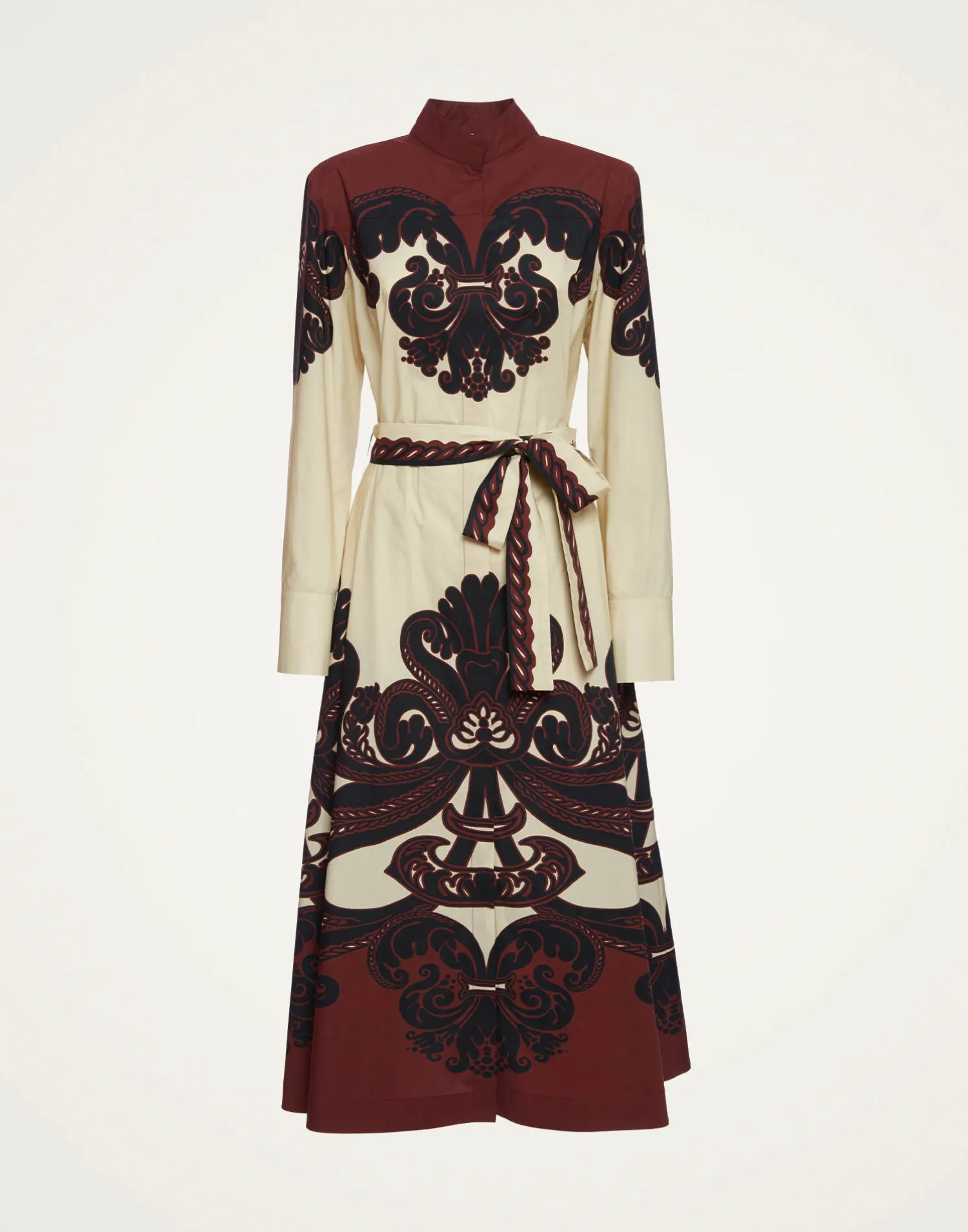 La DoubleJ Vestiti<Sundowner DressCorsini Placée Cream in Cotton Poplin