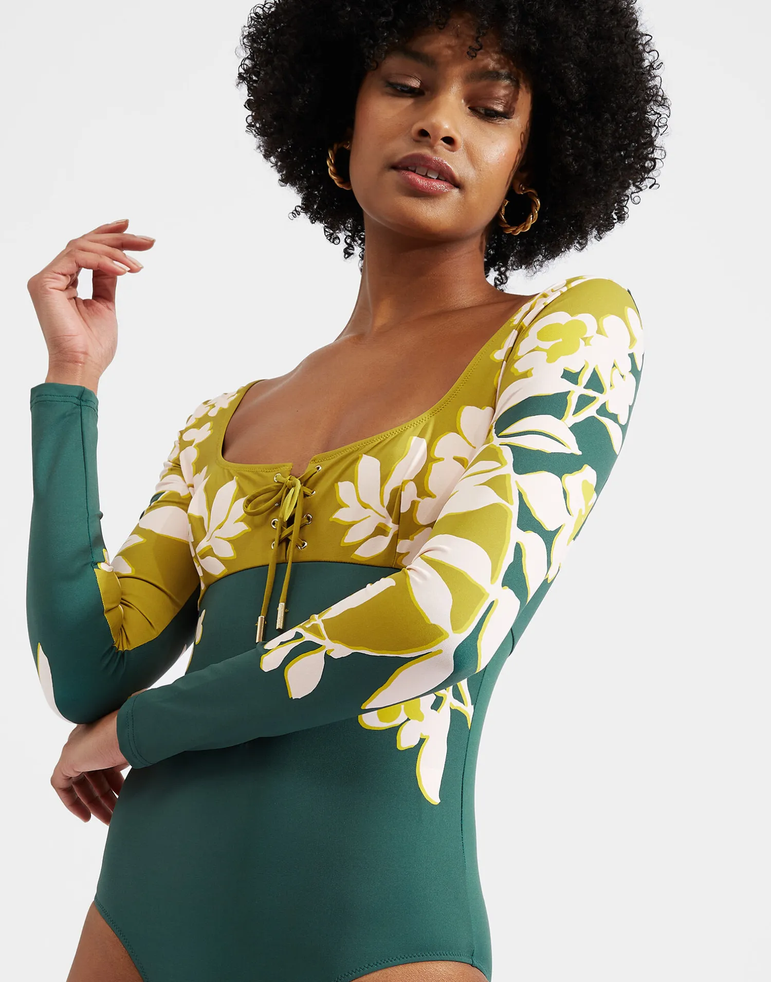 La DoubleJ Moda Mare<Sunset SuitJasmine Blu Placée in Lycra